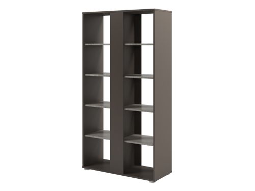 Стеллаж с планкой высокий Solution D-74 950x396x1820 (Бетон/Трюфель)
