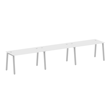 Рабочая станция на 3 рабочих места на А-образном м/к Metal System Style БА.СМ-3.3 4200x720x750