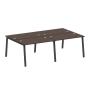 Рабочая станция на 4 рабочих места на А-образном м/к Metal System Style БА.СМ-4.2 2400x1475x750