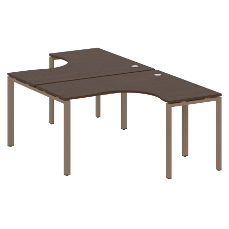Рабочая станция криволинейная Metal System Style БП.РАС-СА-2.3 1400x2435x750