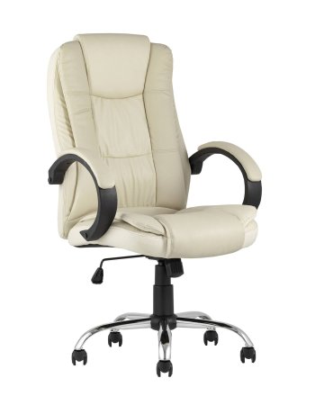 Кресло руководителя TopChairs Atlant бежевое (Компьютерное кресло Atlant бежевый)