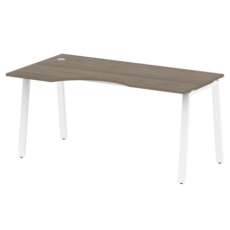 Стол криволинейный левый Metal System Style БА.СА-1 Л 1600x900x750
