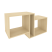 Полка навесная Style Л.ПНС-1 1000x336x540
