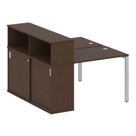 Рабочая станция с опорным шкафом-купе Metal System Style БП.РС-СШК-2.1 1410x1475x1098