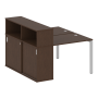 Рабочая станция с опорным шкафом-купе Metal System Style БП.РС-СШК-2.1 1410x1475x1098