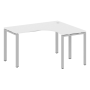 Стол криволинейный правый Metal System Style БП.СА-3 Пр 1400x1200x750