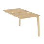 Стол-приставка двойной на деревянных опорах Onix Wood OW.D.SPR-0.7 780x1475x750