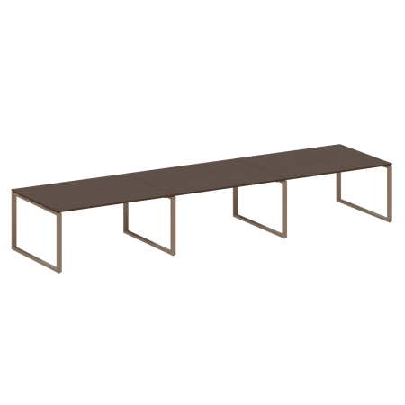 Переговорный стол 3 столешницы Metal System Style БО.ПРГ-3.4 4800x1235x750