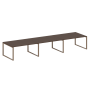 Переговорный стол 3 столешницы Metal System Style БО.ПРГ-3.4 4800x1235x750