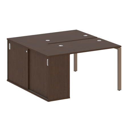 Рабочая станция с опорным шкафом-купе Metal System Style БП.РС-СШК-1.1 1410x1475x750
