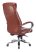 Кресло руководителя T-9924SL светло-коричневый Leather EiCHel кожа крестов. металл хром
