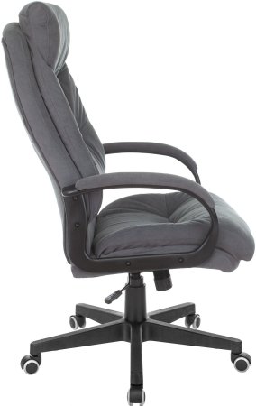 Кресло руководителя CH-824 Fabric серый Alfa 44 крестов. пластик (Серый)