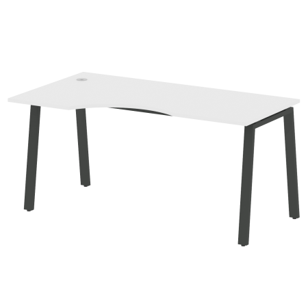 Стол криволинейный левый Metal System Style БА.СА-1 Л 1600x900x750