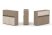 Тумба двойная + низкая надставка ES.NB.2N-4 (1500х410х1135)