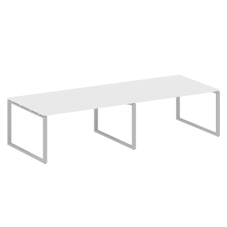 Переговорный стол 2 столешницы Metal System Style БО.ПРГ-2.4 3200x1235x750