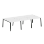 Рабочая станция на 6 рабочих места на А-образном м/к Metal System Style БА.СМ-6.1 3000x1475x750