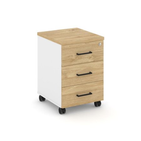 Тумба мобильная 3 ящика стандартные колеса SN.TM-002 (416х460х611)