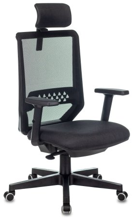 Кресло руководителя Expert черный TW-01 38-418 сетка/ткань с подголов. крестов. пластик (Черный)