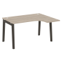 Стол эргономичный правый на деревянных опорах Onix Wood OW.SA-3R 1380x1180x750