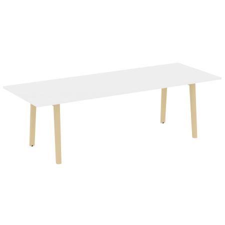 Стол переговорный на деревянных опорах Onix Wood Direct OW.PRG-25 2580x980x750
