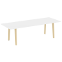 Стол переговорный на деревянных опорах Onix Wood Direct OW.PRG-25 2580x980x750