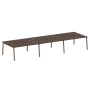 Рабочая станция на 6 рабочих места на А-образном м/к Metal System Style БА.СМ-6.4 4800x1475x750