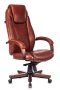 Кресло руководителя T-9923WALNUT светло-коричневый Leather EiCHel кожа крестов. металл/дерево