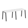 Рабочая станция на 2 рабочих места на А-образном м/к Metal System Style БА.СМ-2.1 2000x720x750