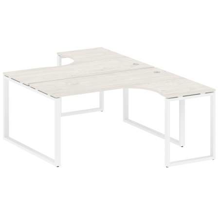 Рабочая станция криволинейная Metal System Style БО.РАС-СА-2.4 1600x2435x750