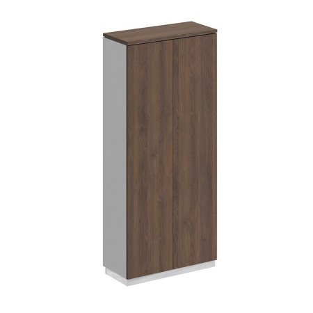 Шкаф для документов закрытый City СИ 307 900x400x2034 (Дуб гладстоун / Белый премиум / Белый премиум)