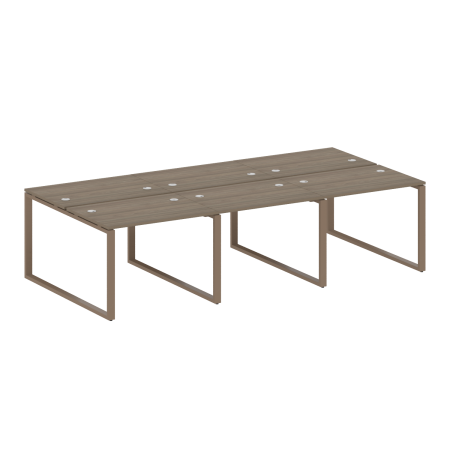 Рабочая станция Metal System Style БО.СМ-6.1 3000x1475x750 (Вяз/Мокко металл)