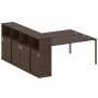 Рабочая станция с опорным шкафом-купе Metal System Style БП.РС-СШК-4.5 2210x2332x1098