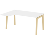 Стол эргономичный левый на деревянных опорах Onix Wood OW.SA-4L 1580x1180x750