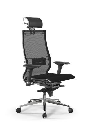 Кресло для руководителя Метта Samurai L2-5D - TS /Kc00/Nc00/D04P/H2cL-3D(M06.B32.G11.W03) (Черный)