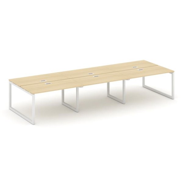 Рабочая станция 2-х сторонняя SN-5O.DRS-081 (2940х1632х750) (Акация Лорка/Металл Белый)