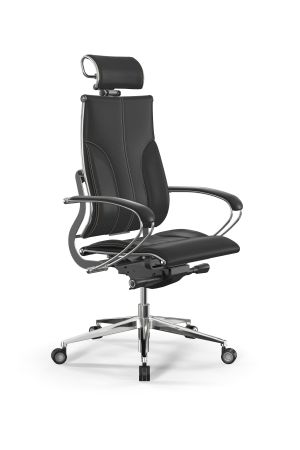 Кресло для руководителя Метта Y 2DM B2-10K - Infinity /Kc06/Nc06/K2cL/H2cL-3D(M26.B35.G25.W04) (Черный | Бежевый)