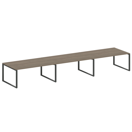 Переговорный стол 3 столешницы Metal System Style БО.ПРГ-3.5 5400x1235x750