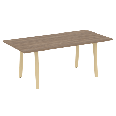 Стол переговорный на деревянных опорах Onix Wood Direct OW.PRG-19 1980x980x750