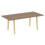 Стол переговорный на деревянных опорах Onix Wood Direct OW.PRG-19 1980x980x750