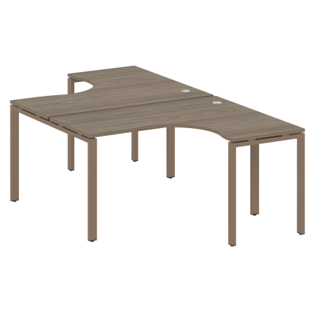 Рабочая станция криволинейная Metal System Style БП.РАС-СА-2.3 1400x2435x750
