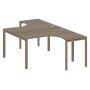 Рабочая станция криволинейная Metal System Style БП.РАС-СА-2.3 1400x2435x750