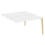 Стол-приставка двойной на деревянных опорах Onix Wood OW.D.SPR-3.8 1380x1635x750