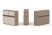Тумба двойная + низкая надставка ES.NB.2N-4 (1500х410х1135)