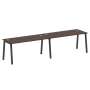 Рабочая станция на 2 рабочих места на А-образном м/к Metal System Style БА.СМ-2.4 3200x720x750