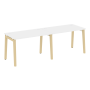 Рабочая станция на деревянных опорах Onix Wood OW.RS-2.2.7 2360x720x750