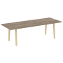 Стол переговорный на деревянных опорах Onix Wood Direct OW.PRG-25 2580x980x750