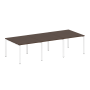 Переговорный стол 3 столешницы Metal System Style БП.ПРГ-3.1 3000x1235x750