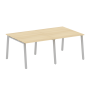 Стол для переговоров (2 столешницы) на А-образном м/к Metal System Style БА.ПРГ-2.1 2000x1235x750