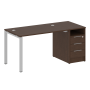 Рабочая станция с опорной тумбой Metal System Style БП.РС-СТП-1.2 1612x720x750