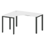 Стол криволинейный левый Metal System Style БП.СА-3 Л 1400x1200x750